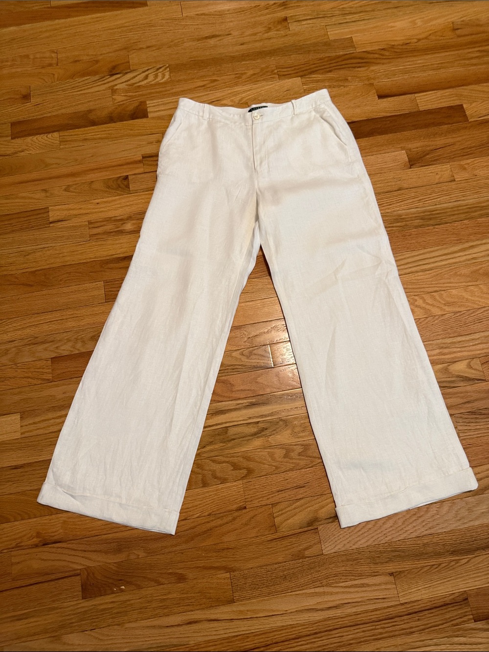Ralph Lauren White Linen Pants